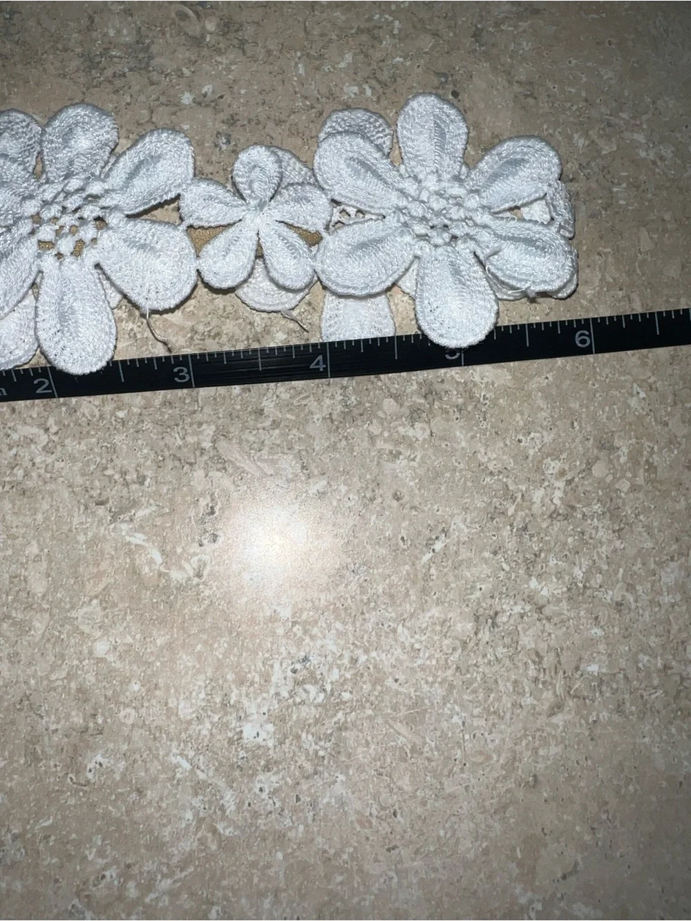 Delicate White Floral Lace Baby Headband